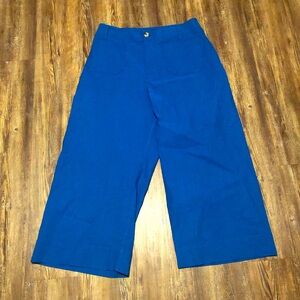 Maeve Cobalt Wide Leg Pants